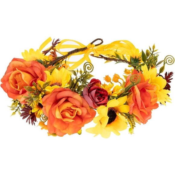 Maternity Flower Crown Wedding Headband Polyestersize adjustable floral